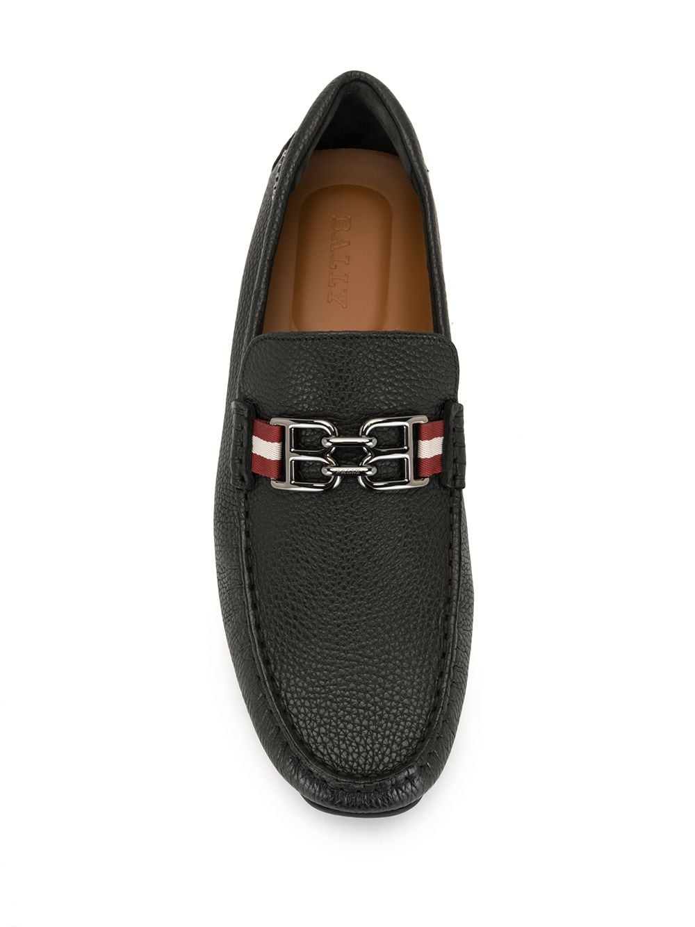 Bally logo-plaque Leather Loafers - Farfetch