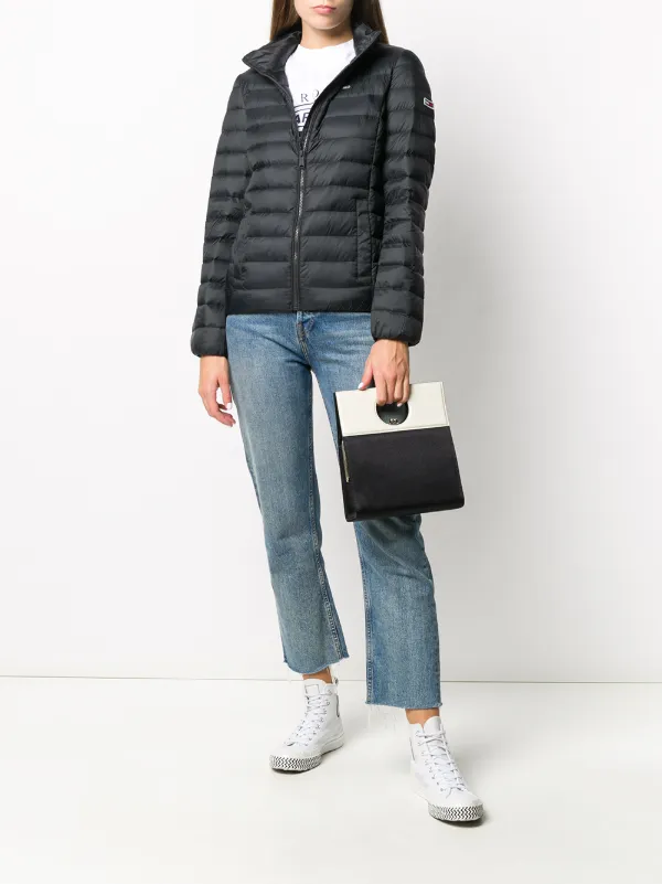 tommy jeans basic quilted hooded jacket