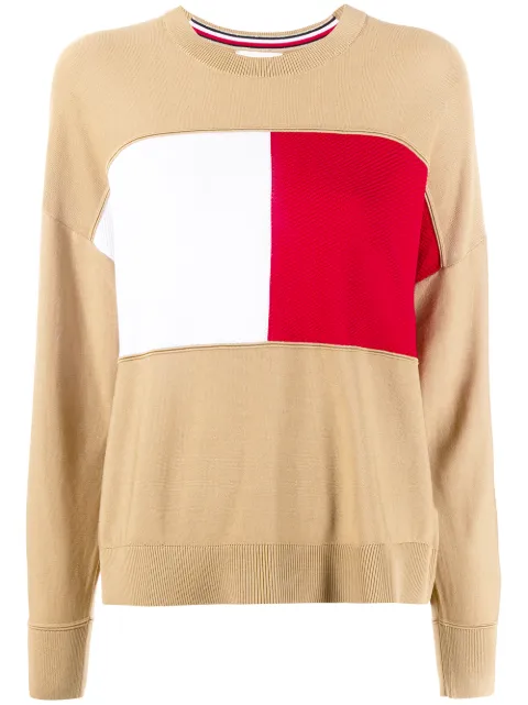 colour block tommy hilfiger jumper