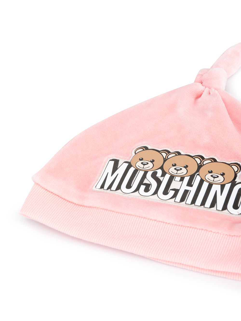 фото Moschino kids шапка бини teddy с логотипом