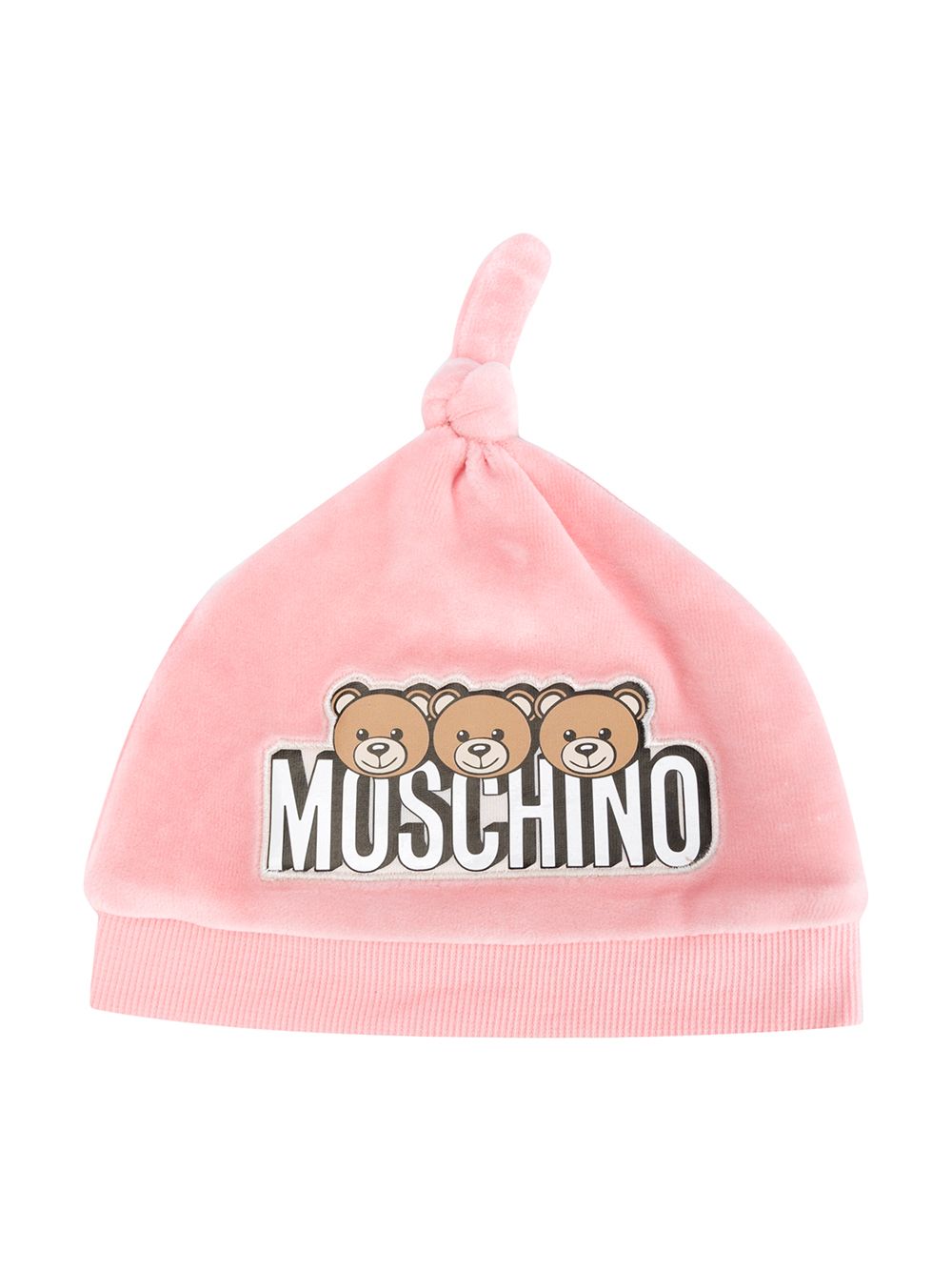 фото Moschino kids шапка бини teddy с логотипом