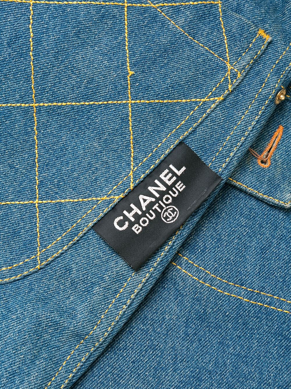 CHANEL Pre-Owned 1990s wide-legged Denim Shorts - Farfetch