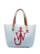 Image 1 of JW Anderson Belt embroidered tote bag