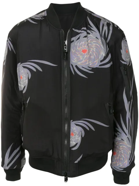 Undercover chamarra bomber con estampado floral