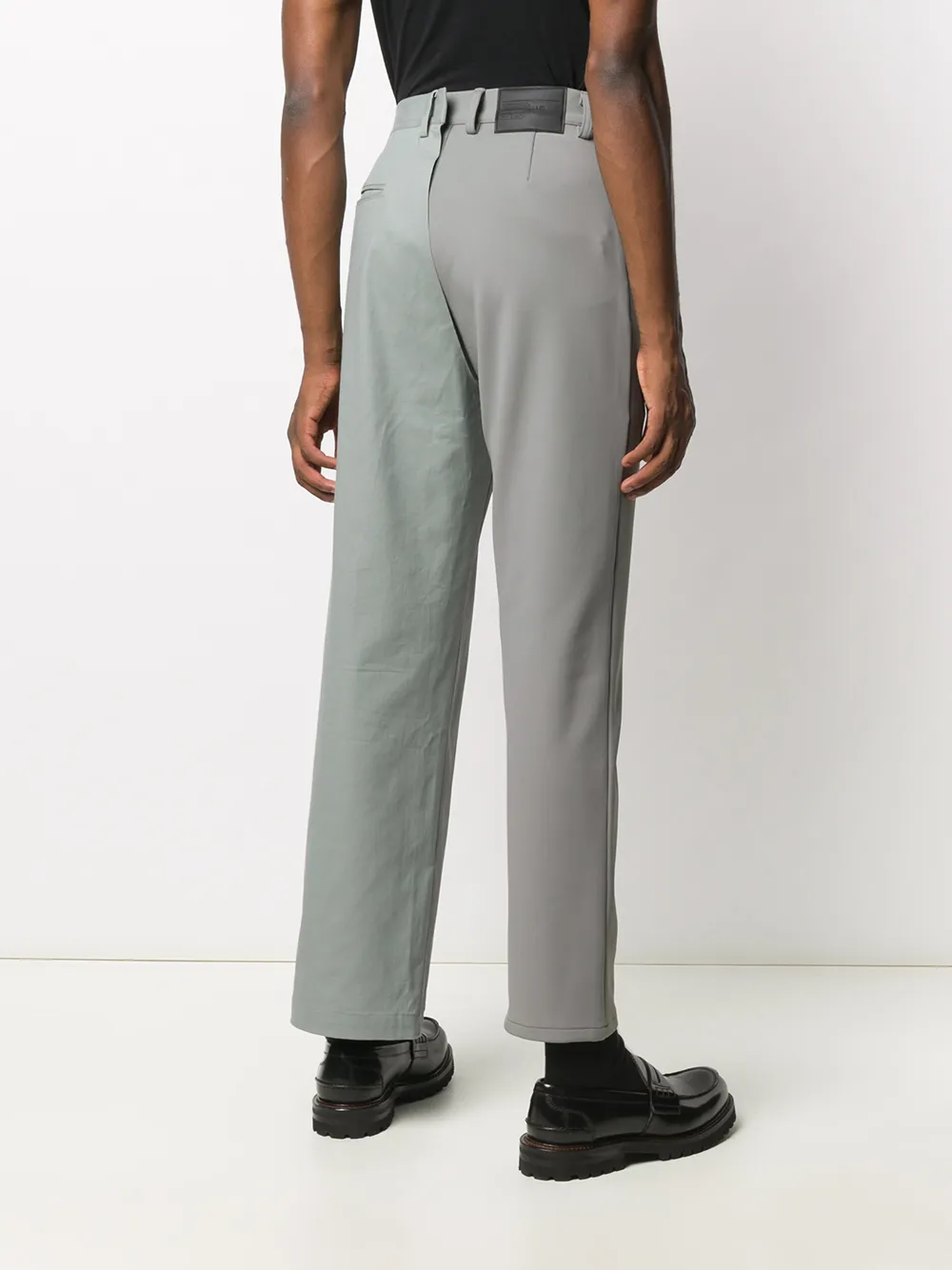 Shop Xander Zhou Straight Leg Tailored Trousers In Grey