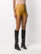Saint Laurent lambskin leather shorts