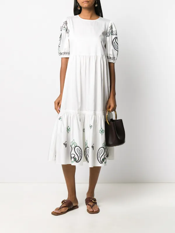 tory burch tiered dress