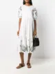 Imagen 2 de Tory Burch vestido con bordado de cachemira