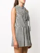 RedValentino فستان كاروهات واسع