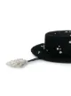 Ruslan Baginskiy crystal-embellished canotier hat