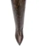Paris Texas snakeskin-effect knee-high boots