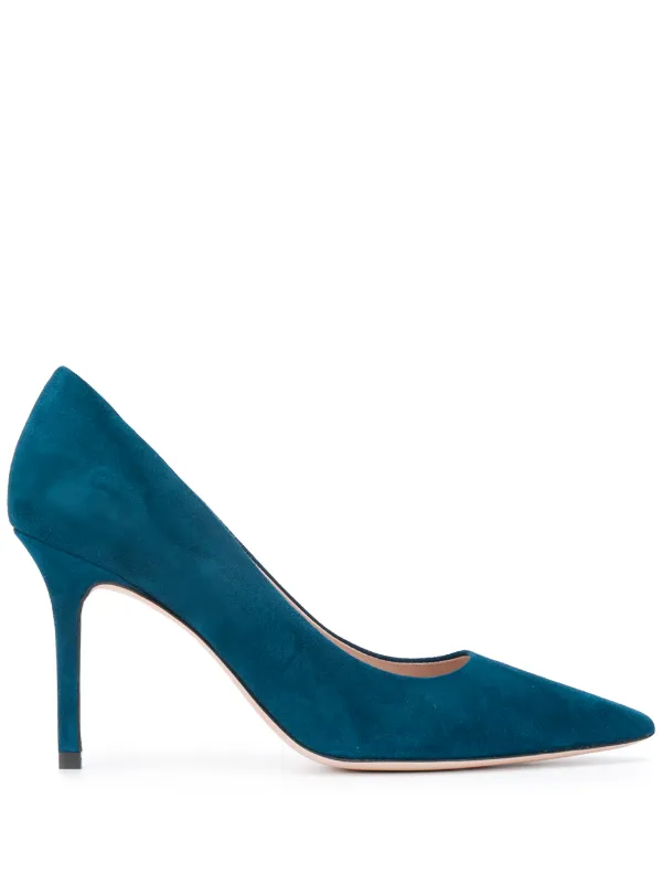 blue stiletto pumps