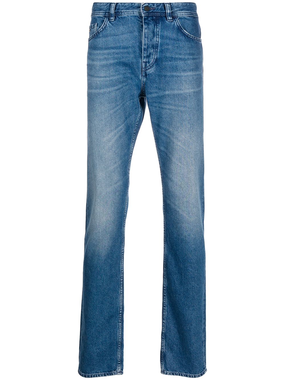 фото Boss hugo boss прямые джинсы с эффектом потертости
