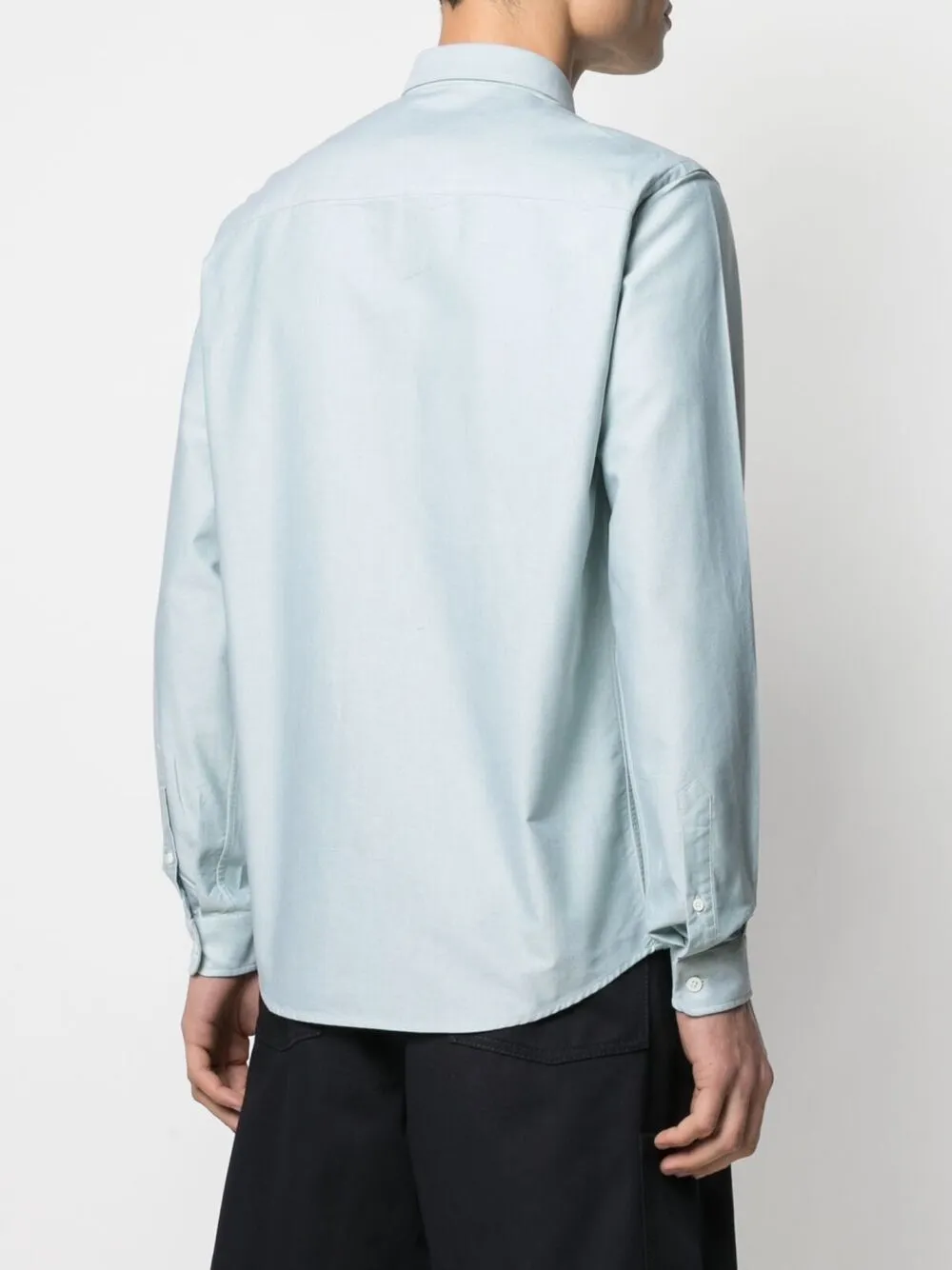 фото Ami paris рубашка на пуговицах с монограммой ami de coeur