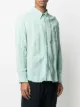 AMI Paris wrinkled-effect long-sleeved shirt