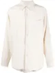 Image 1 of AMI Paris wrinkled-effect long-sleeved shirt