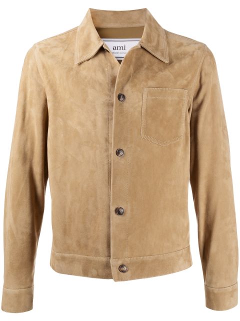 ami suede overshirt