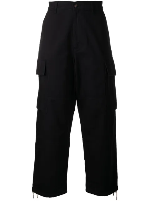 AMI Paris wide-leg cargo trousers