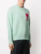 AMI Paris oversize Ami de Coeur logo patch jumper