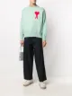Image 2 of AMI Paris oversize Ami de Coeur logo patch jumper