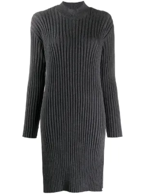 Alexander McQueen 蝶柄 ニットワンピース | グレー | FARFETCH JP