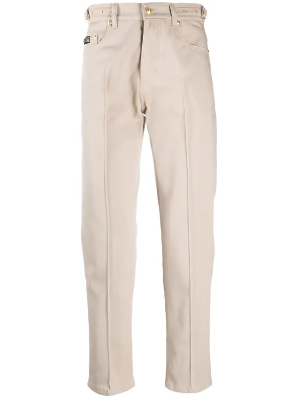 buckle khaki jeans