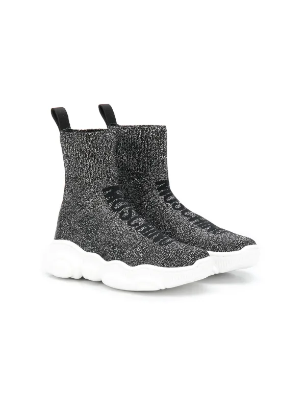 moschino glitter sneakers