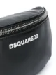 Dsquared2 logo leather belt bag with statement zip