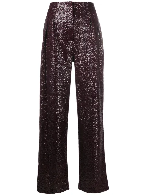 In The Mood For Love sequinned high-waist trousers