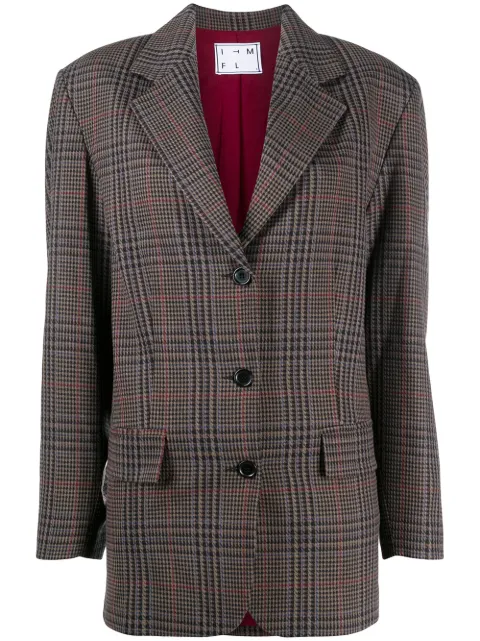 In The Mood For Love plaid single-breasted blazer