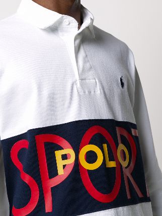 logo embroidered polo shirt展示图