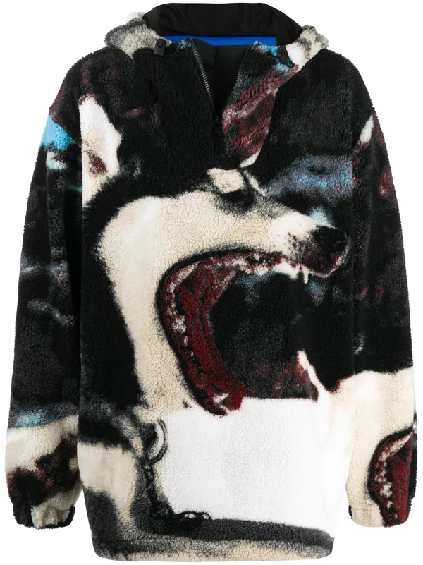 wolf fleece hoodie