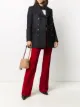 الصورة 2 من Saint Laurent كنزة مخططة بتفصيل مريح