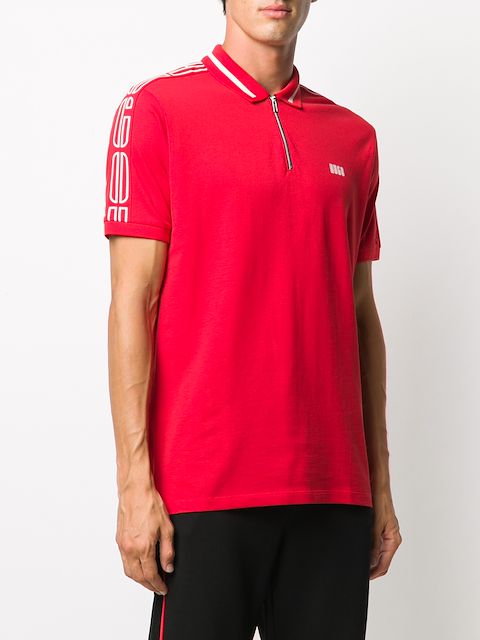 hugo boss half zip polo