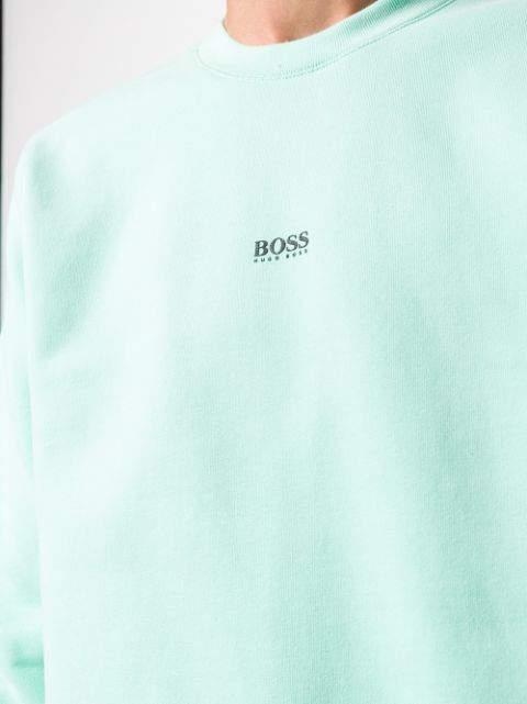 boss split logo sweatshirt