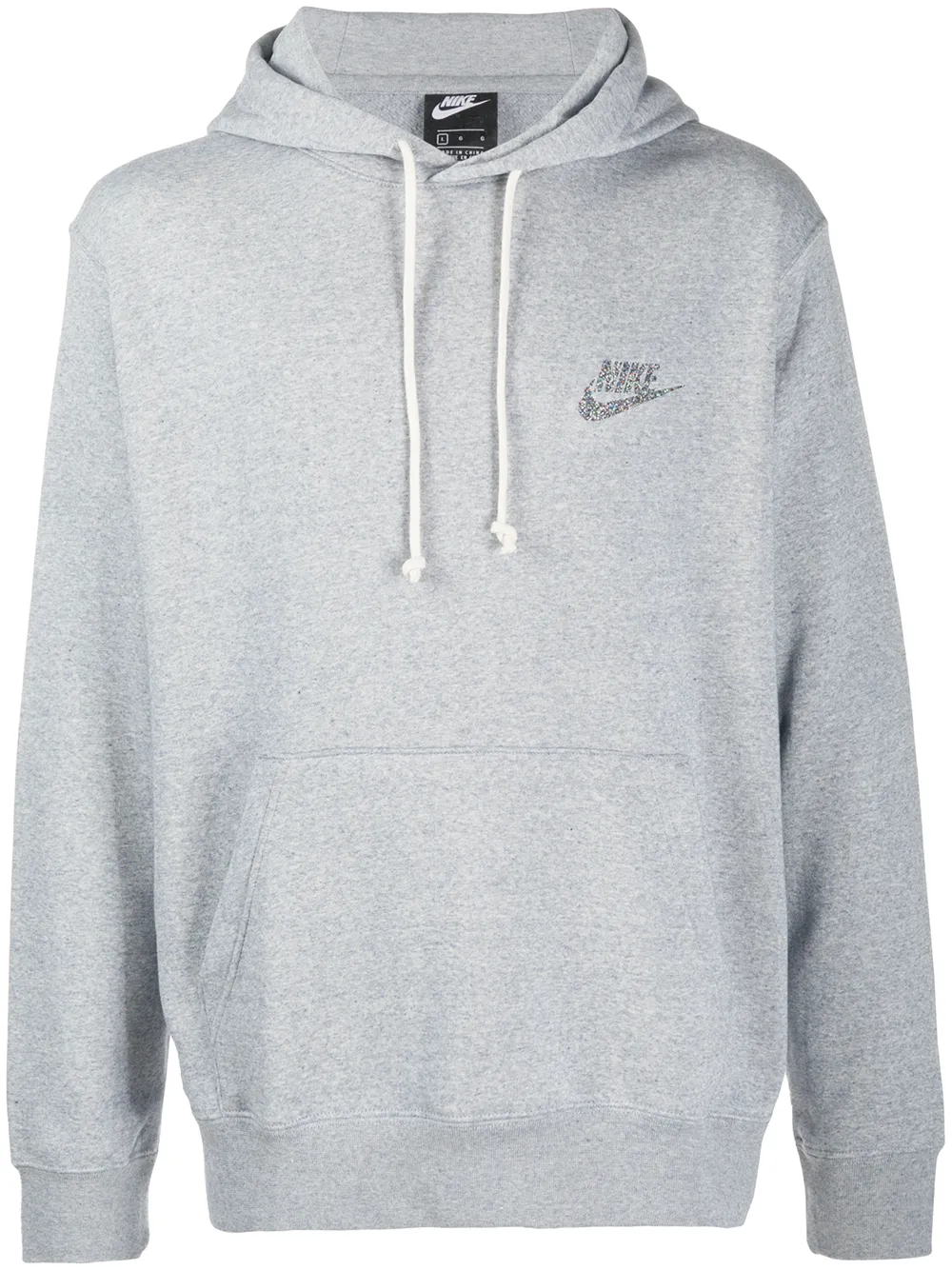 Nike Kapuzenpullover mit Logo - Grau