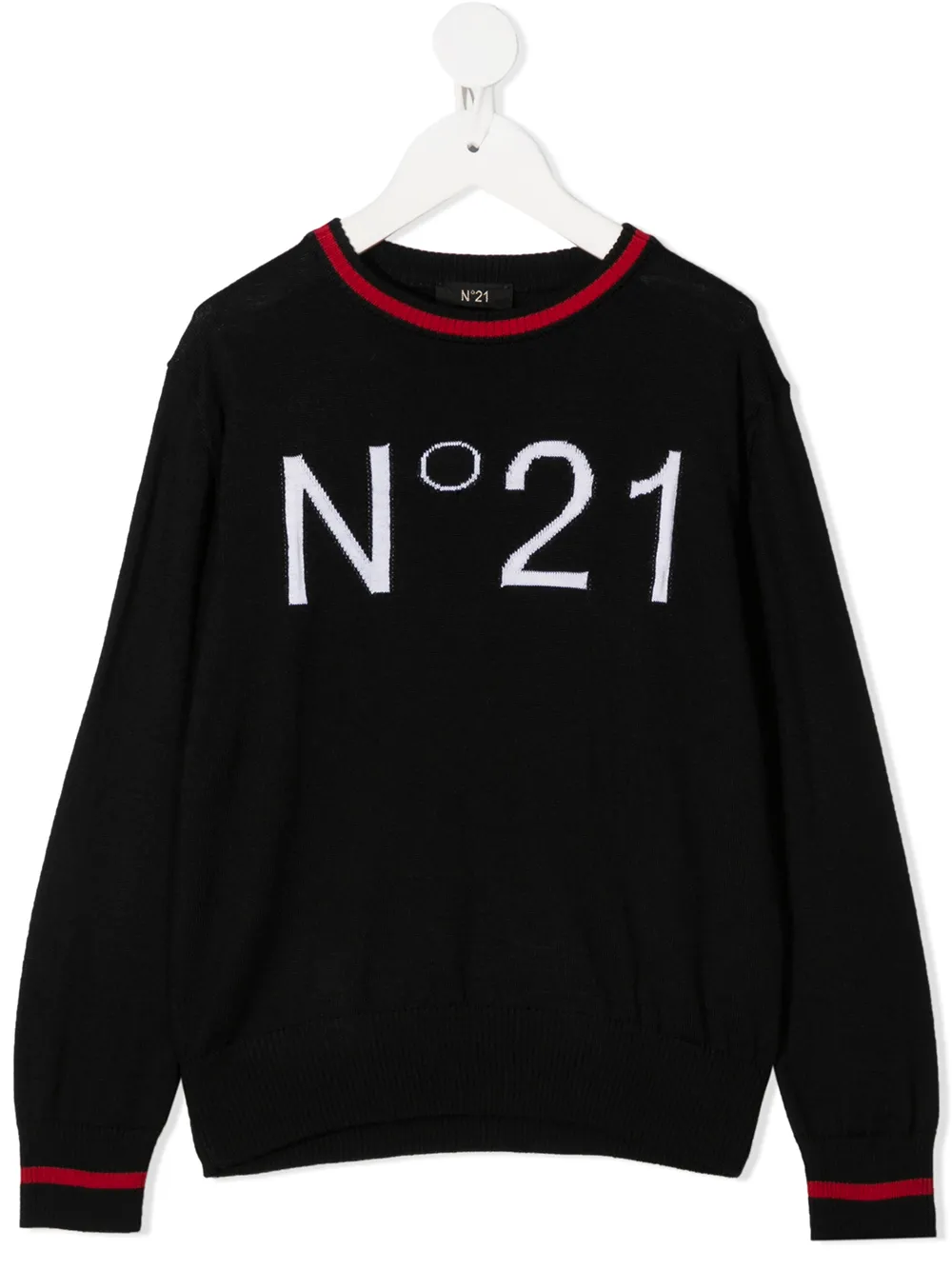 

Nº21 Kids suéter tejido con logo - Negro