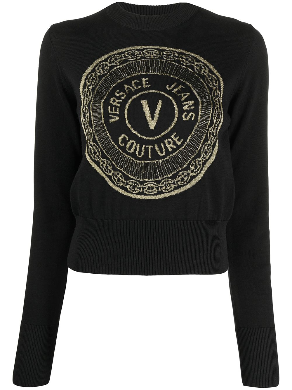 фото Versace jeans couture джемпер с вышитым логотипом