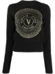 Image 1 of Versace Jeans Couture logo embroidered jumper