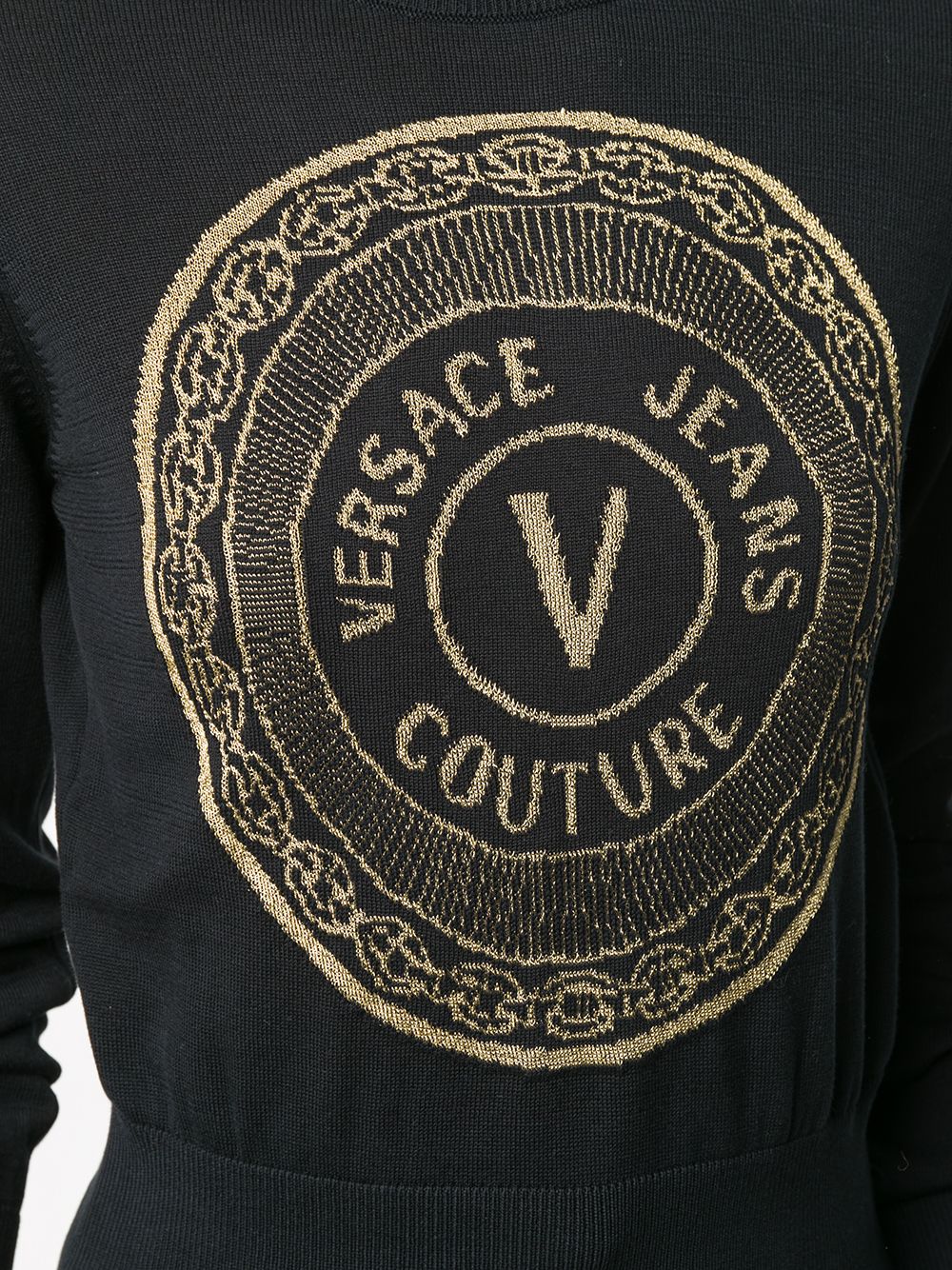 фото Versace jeans couture джемпер с вышитым логотипом