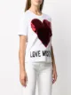 Love Moschino logo heart print T-shirt