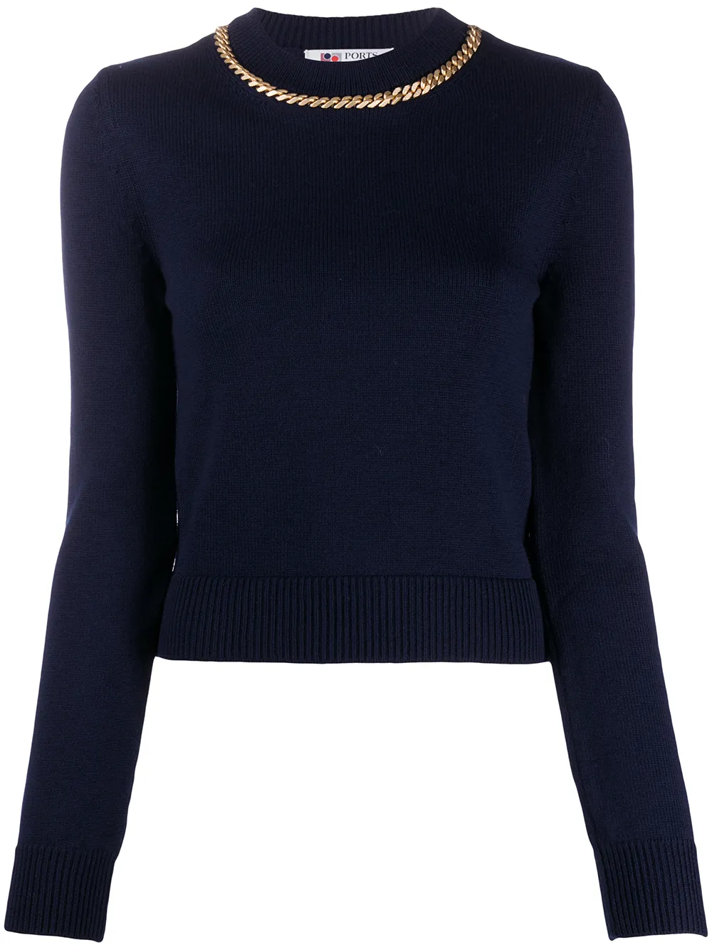 Ports 1961 джемпер с круглым вырезом и цепочкой Ports 1961 джемпер с круглым вырезом и цепочкой