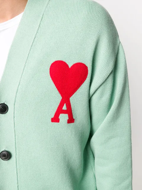 Shop AMI Paris Ami de Coeur intarsia 