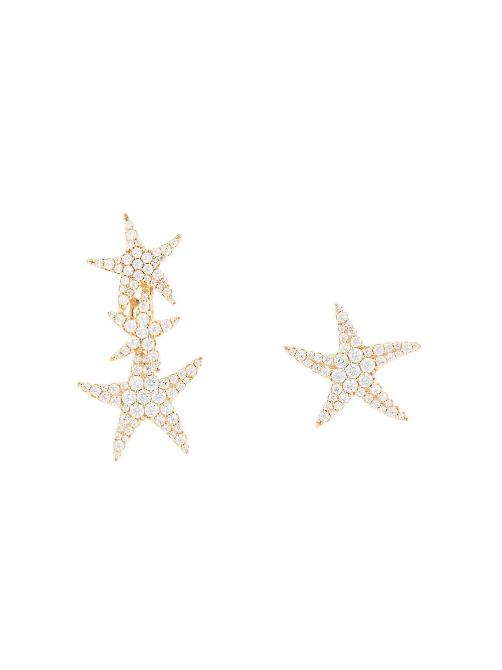 

APM Monaco Ete asymmetric starfish underlobe and stud - Gold
