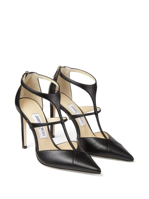 Jimmy Choo Strappy Leather Stiletto Heels - Farfetch