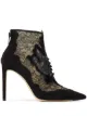 Image 1 of Jimmy Choo Lorre 100mm lace pointed boots