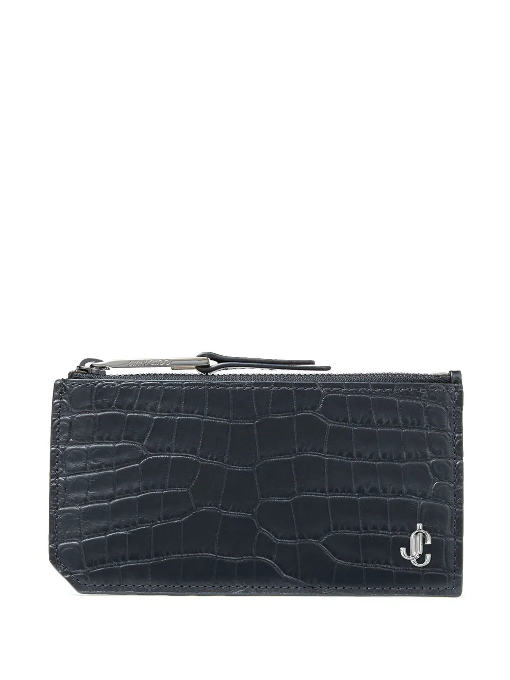 Casey crocodile-effect cardholder