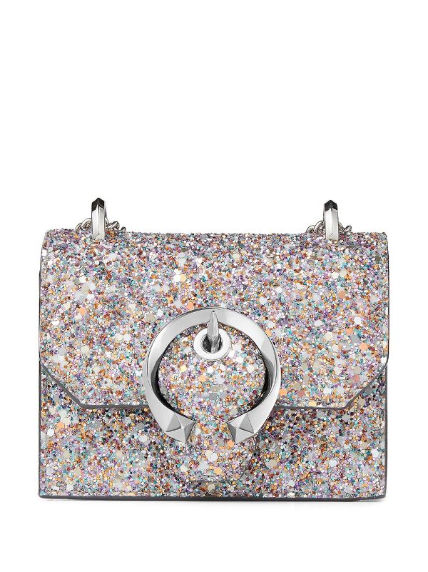 shimmer clutch bag