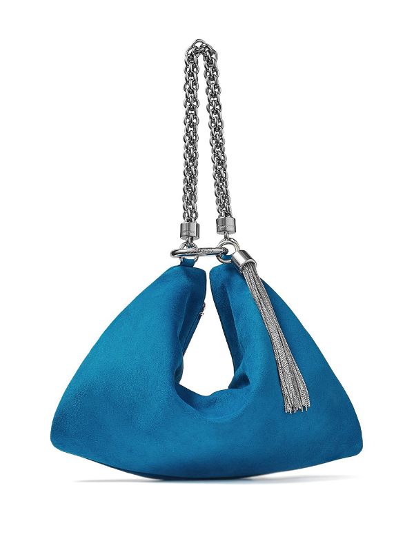 jimmy choo blue handbag