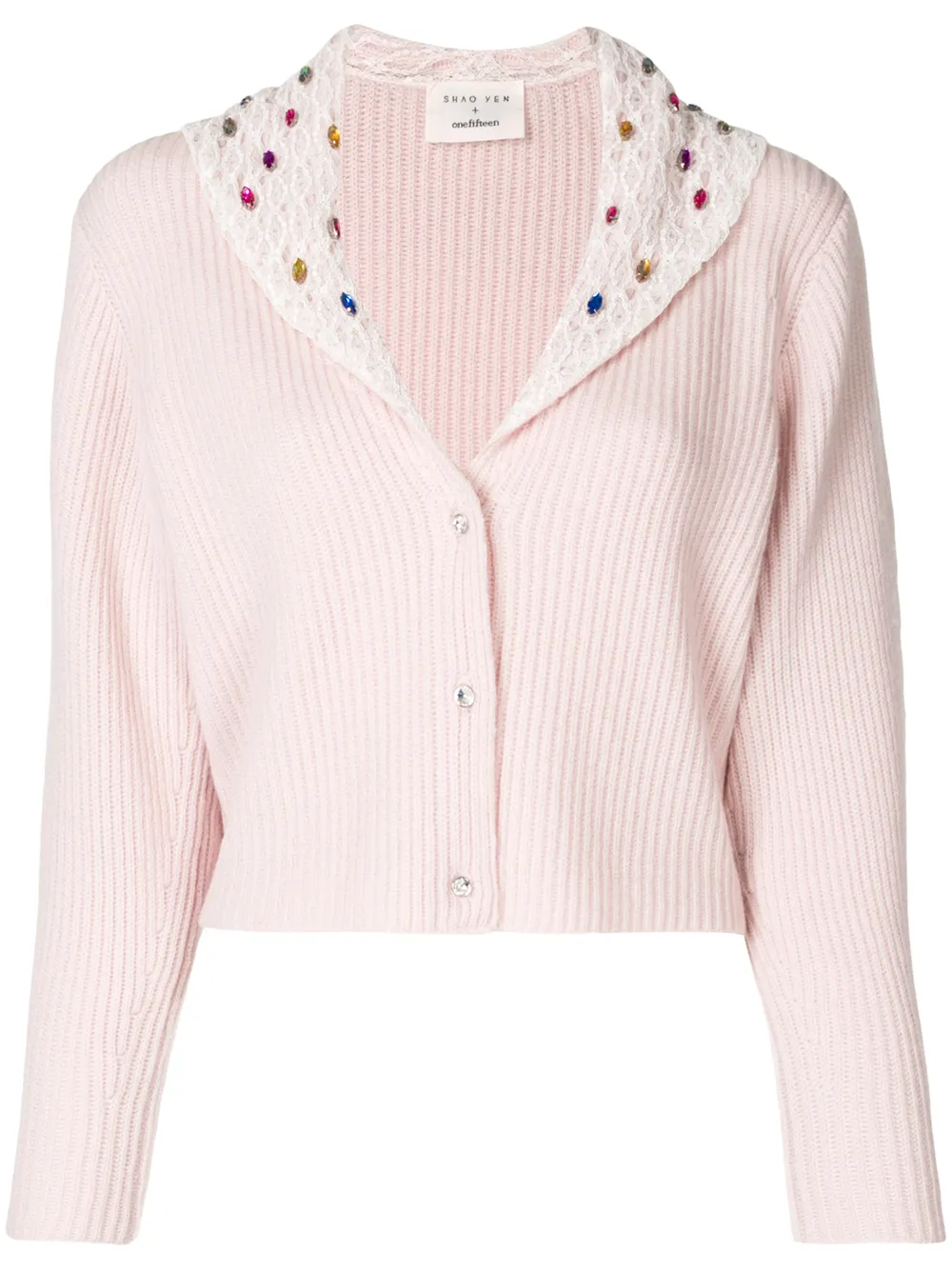 Onefifteen Embellished Cropped Cardigan - Farfetch